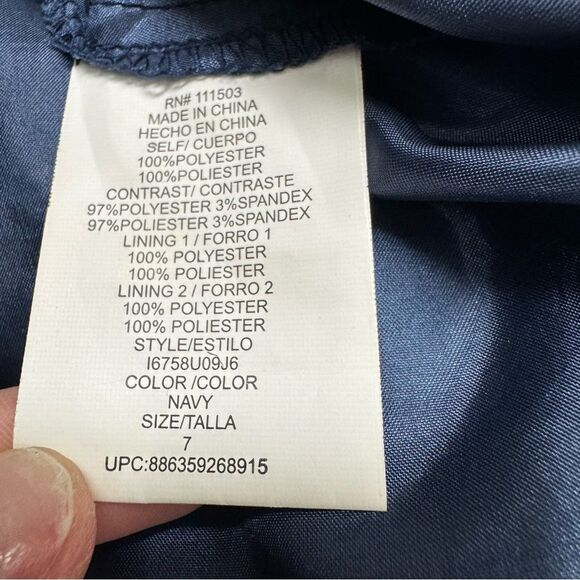 Lily Rose Blue Short Formal Dress Size 7 - Picture 5 of 6